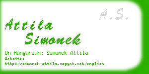 attila simonek business card